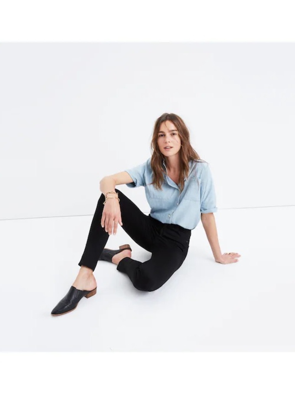 Madewell 10” High-Rise Skinny Jeans Black Carbondale Wash Size 29